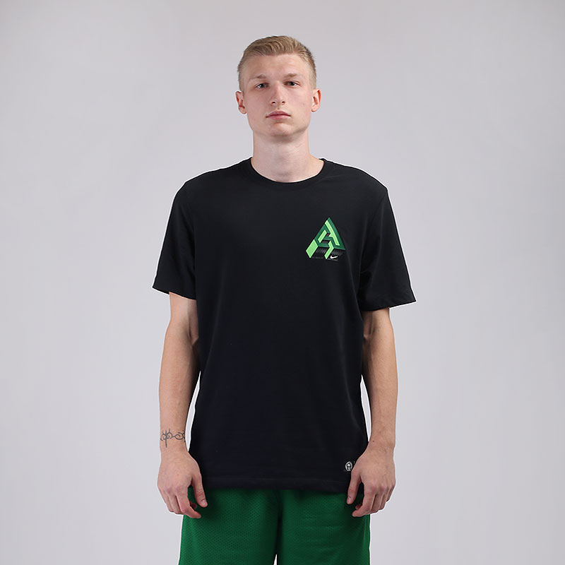 мужская черная футболка Nike Dri-FIT Giannis Logo Naija Basketball T-Shirt CV1091-010 - цена, описание, фото 1